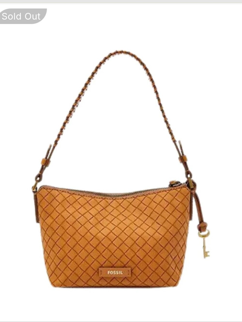 Fossil Julianna Mini Hobo Woven Crossbody Bag - Camel
